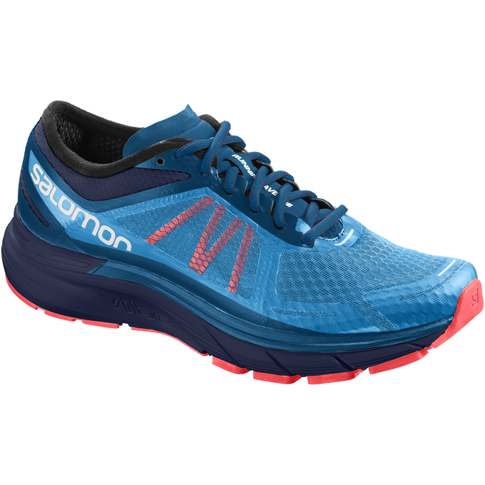 Salomon Singapore Mens Running Shoes - SONIC RA MAX Blue/Deep Blue | 21873-EKXN